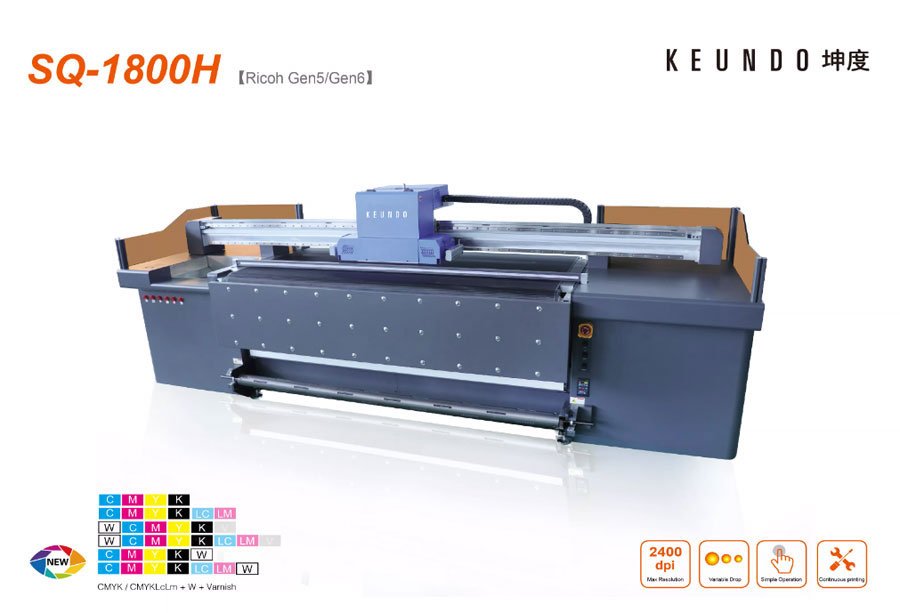 KEUNDO SQ 1800H 1.8m Hybrid UV Printer